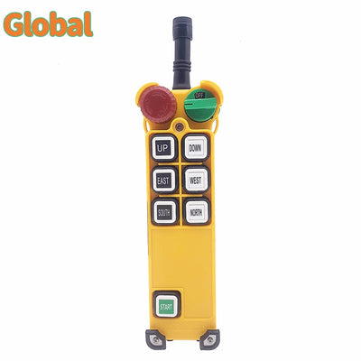 F24-6D 6 buttons Industrial Wireless Radio Crane Remote Control double speed switches Hoist overhead bridge crane Controller