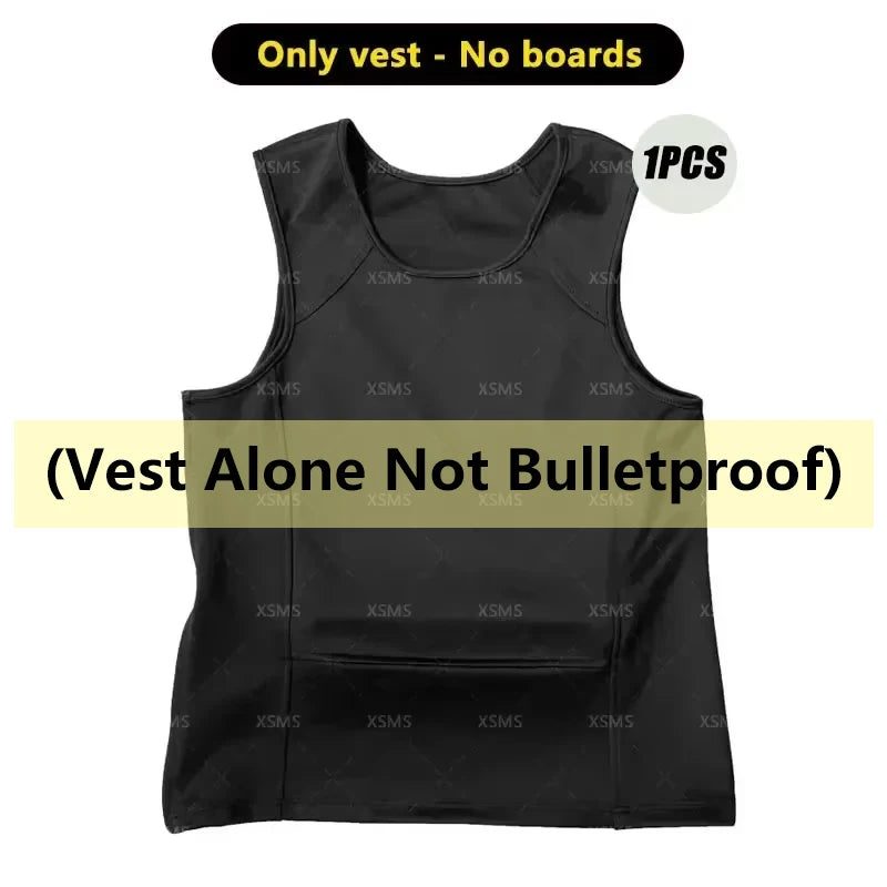 vest alone is not bulletproof  -  Ballistic Vest Concealable Armor Undershirt Sleeveless Bulletproof T-Shirt