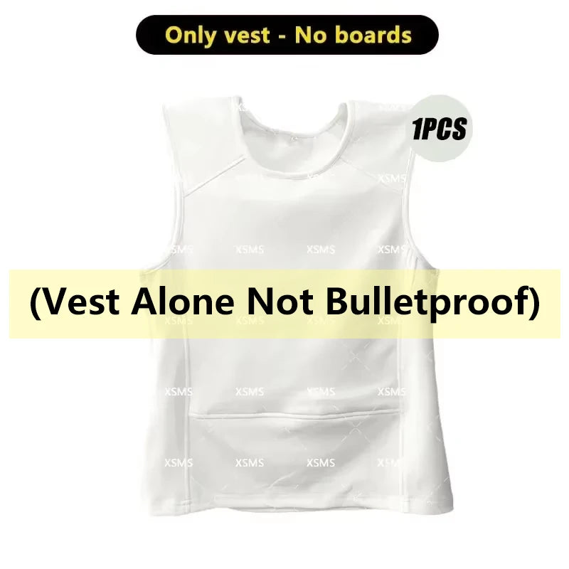 vest alone is not bulletproof  -  Ballistic Vest Concealable Armor Undershirt Sleeveless Bulletproof T-Shirt