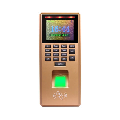 125Khz RFID 2.4 inch Fingerprint Access Control Keypad USB Biometric System Electronic Time Clock Recorder Attendance Machine