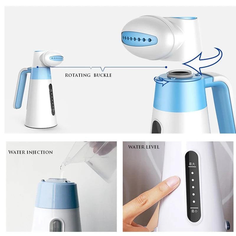DMWD 100ml Mini Travel Portable Clothes Sreamer Electric Iron Ironing Machine  Room Air Humidifier Facial Steamer Quiet 220V