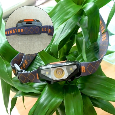 ANYIGEDEJU Mini Head Lamp 3 Modes Waterproof LED Flashlight Headlight Headlamp Torch Lanterna with Headband Use AA Battery