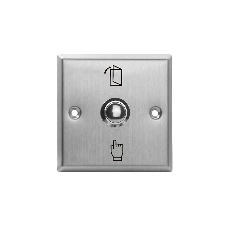 Metal stainless steel access switch door exit button push to open Home Release Button  For Access Control Lock System NO/COM