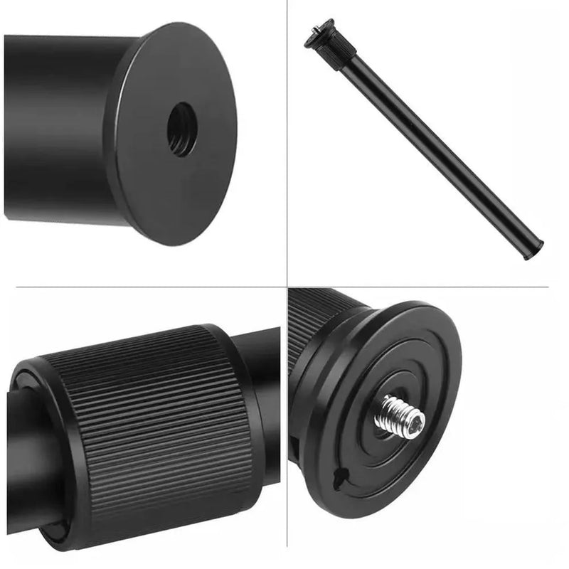 Handheld Adjustable 1/4" Size Tripod Mount Monopod 2-Section Extension Rod Tube for DSLR Camera Gimbal Aluminum Extender Pole