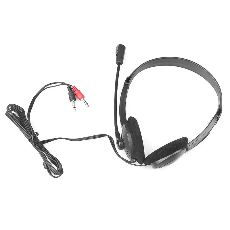 3.5mm Wired Gaming Earphone Headphone With Microphone 3.5mm Plug MIC VOIP Headset Skype for PC Computer Laptop