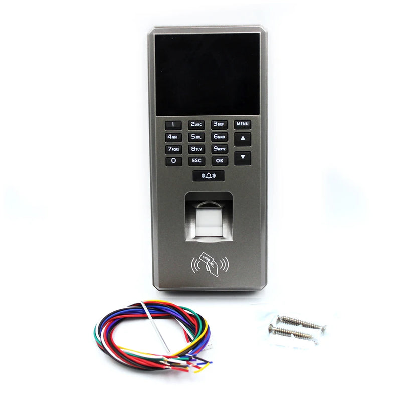125Khz RFID 2.4 inch Fingerprint Access Control Keypad USB Biometric System Electronic Time Clock Recorder Attendance Machine