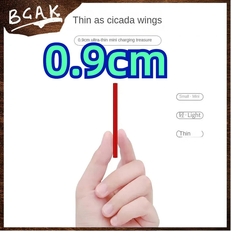 New Style BCAK Large capacity power bank rated 10000mAh Android ultra-thin mobile phone universal mobile power bank BCAK