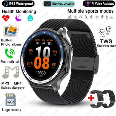 2025 New For OPPO Watch X High-End Business Watch Men 32G Memory Video Playback Smart Watch Sports Fitness Waterproof Bracelet