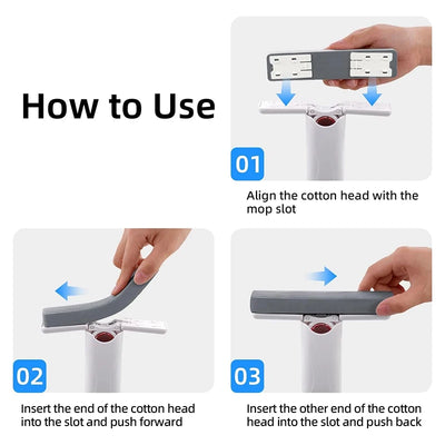 Mini Sponge Mop Hand-free Wash Mops Mini Portable Super Absorbent Mop for Desktop Floor Bathroom Kitchen Glass Car Cleaning