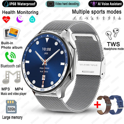 2025 New For OPPO Watch X High-End Business Watch Men 32G Memory Video Playback Smart Watch Sports Fitness Waterproof Bracelet