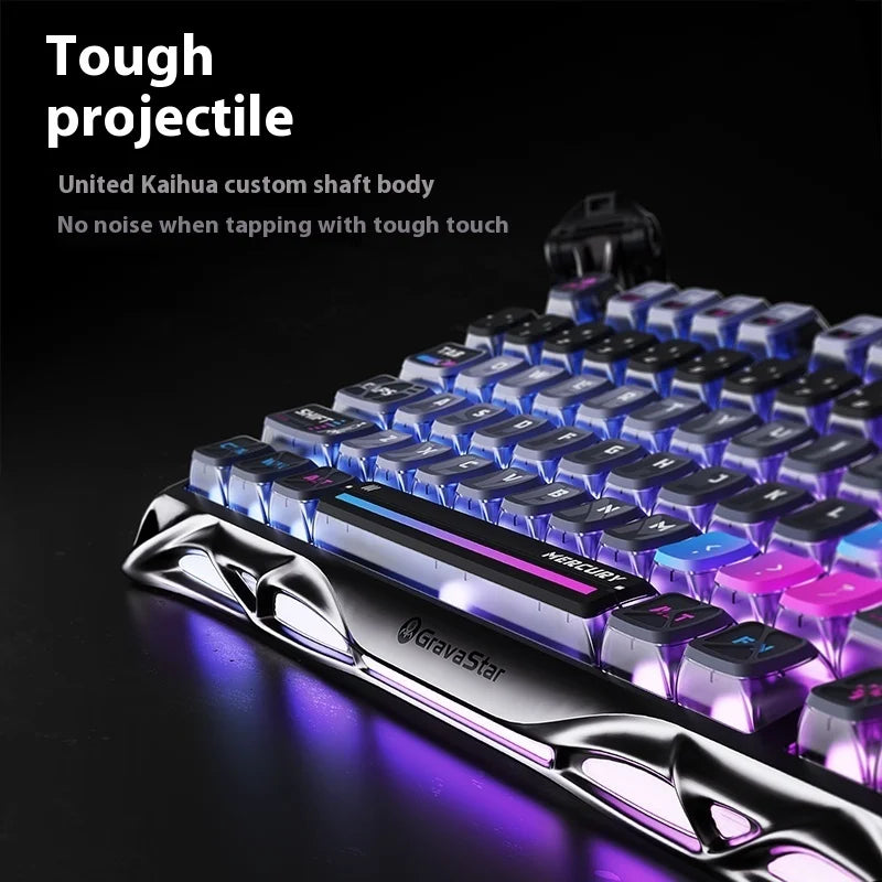 New MAITA Breaking The Cocoon 75K1Pro Mechanical Keyboard Competition Blog Aluminum Alloy Manufacturing Wireless Gaming Esports