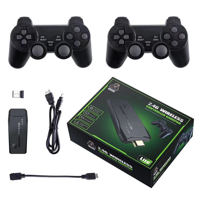 Video Game Sticks M8 Console Gamestick 2.4G Dual Wireless Controller 9 Emulator HD Output 10000+ 64G Retro Game Christmas Gift