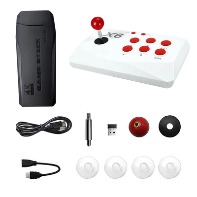 M8-X6 Arcade Video Wireless Game Console with Arcade Joystick Built-in 20000+ Games 32/64/128G for MAME/Sega/PS1/Atari