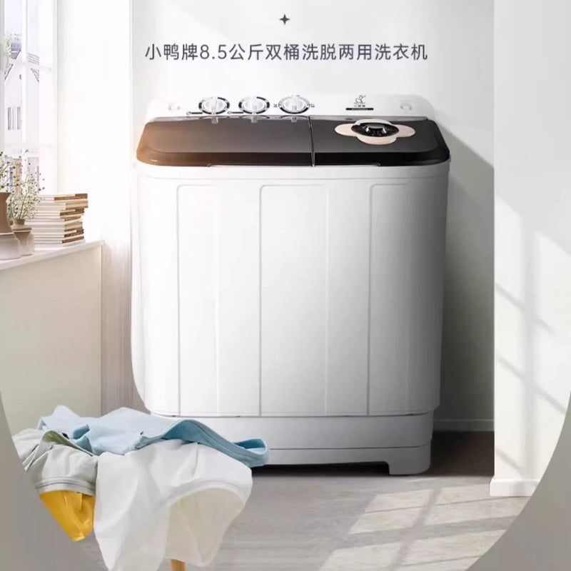 Duckling double bucket washing machine semi-automatic large-capacity rental house household double cylinder washing machine
