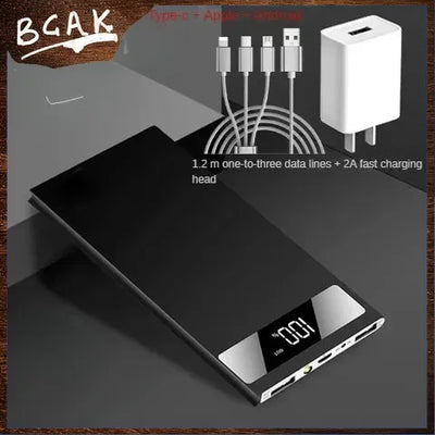 New Style BCAK Large capacity power bank rated 10000mAh Android ultra-thin mobile phone universal mobile power bank BCAK