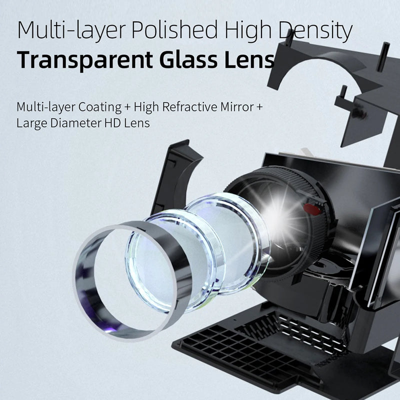 TOPRECIS T55 Android 2+32G WIFI Full HD 12000 Lumens Home Theater Game Beamer Mini Portable LED LCD Pocket Projector