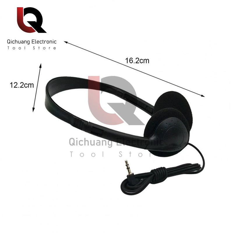 Comfortable Wearing Noise Reduction ABS Portable Headphone Wired Headset Earbud Stereo 3.5mm Clear HiFi Gaming Headphones
