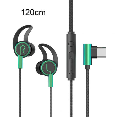 Wired Headphones Stereo Sound Sports Headset with Microphone Gaming Earphones 3.5mm/Type-C Plug In-ear Headphone audifonos