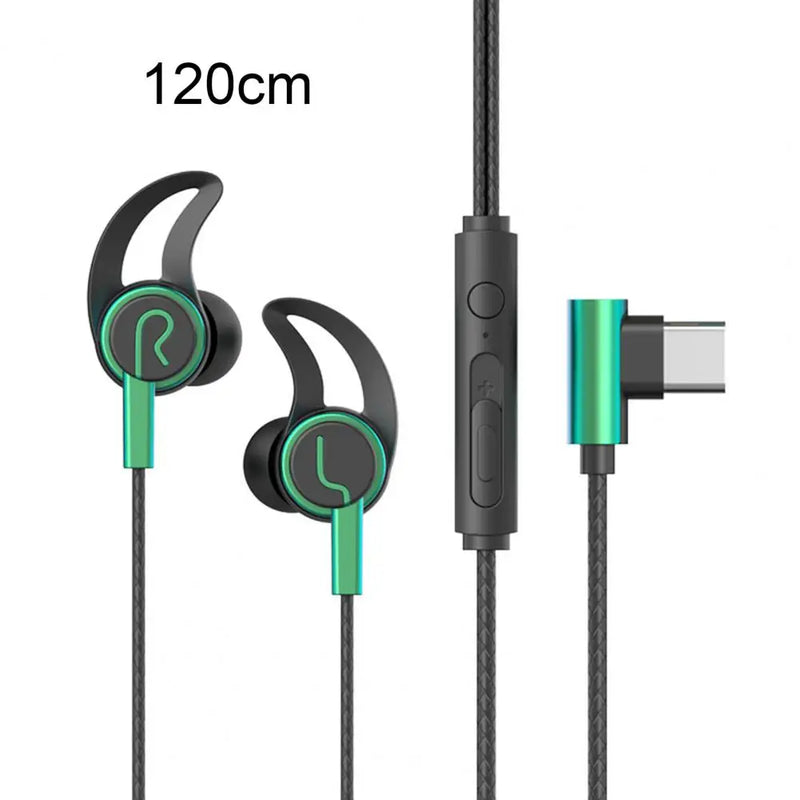 Wired Headphones Stereo Sound Sports Headset with Microphone Gaming Earphones 3.5mm/Type-C Plug In-ear Headphone audifonos