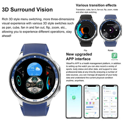 2025 New For OPPO Watch X High-End Business Watch Men 32G Memory Video Playback Smart Watch Sports Fitness Waterproof Bracelet
