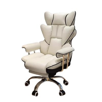 Comfy Modern Office Chair Beautiful Footrest Swivel ﻿pillow Gaming Chair Stylish High Back Chaise De Bureau Office Furniture