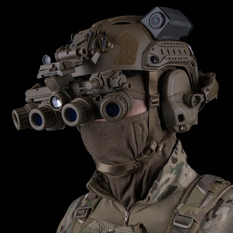 GPNVG 18 Night Vision Goggle Four-Eye Night Vision Device Model Dummy Binoculars Airsoft Hunting Binoculars for Cosplay Games