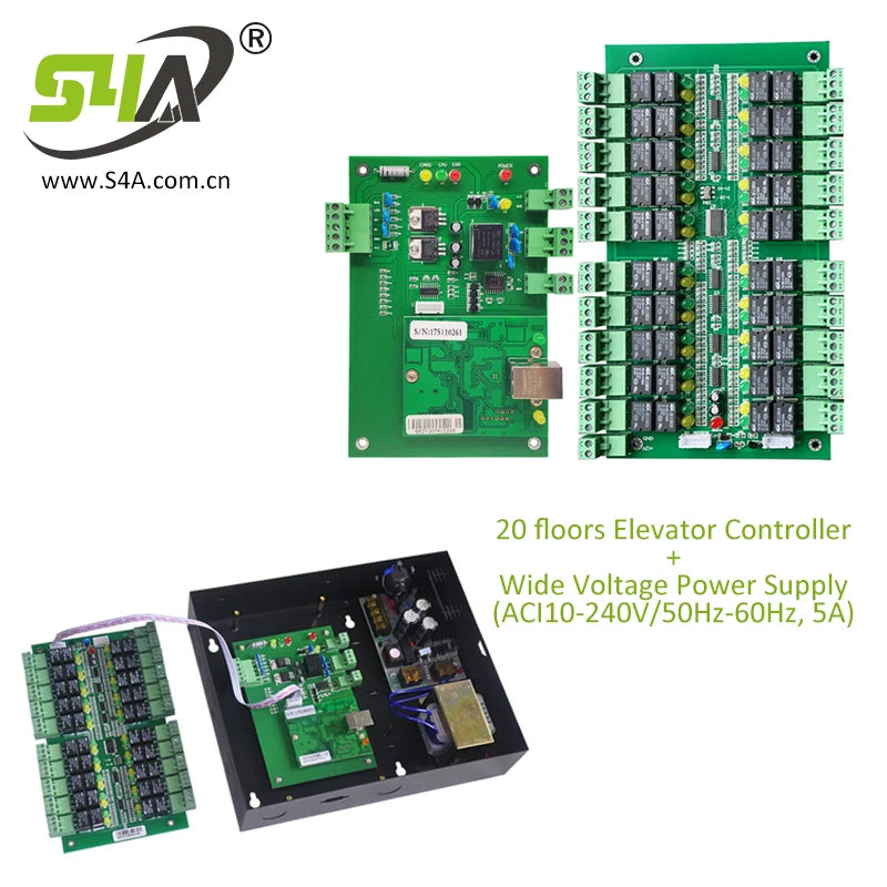 20 Floors Elevator Access Control Board Lift Access Controller Panel for 40 Floors