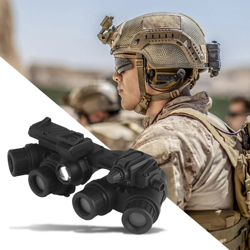 GPNVG 18 Night Vision Goggle Four-Eye Night Vision Device Model Dummy Binoculars Airsoft Hunting Binoculars for Cosplay Games