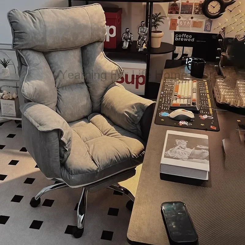 Leather Lazy Gaming Chairs Room Luxury Nordic Relax Recliner Sofa Design Reclining Rocking Chairs Furniture Entrance Hall
