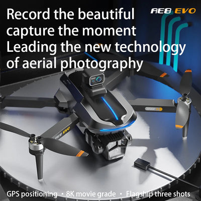 AE8 EVO Screen Control Drone 4K Professional GPS With Camera Positioning Aerial Photography Laser 360° Obstacle Avoidance 5G
