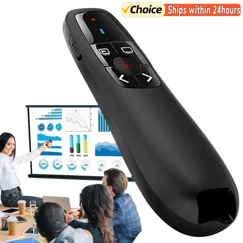 2024 NEW 2.4GHz Wireless Power Point Pen Presentation Clicker USB Remote Control Flip Presenter Pointer PPT Slide Advancer Pens