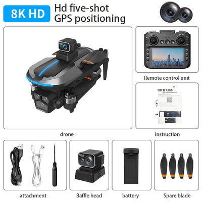 AE8 EVO Screen Control Drone 4K Professional GPS With Camera Positioning Aerial Photography Laser 360° Obstacle Avoidance 5G