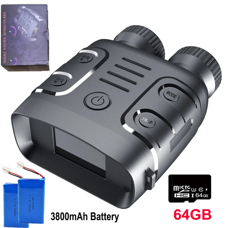 1080P Binoculars 5X Digital Zoom Infrared Night Vision Device Photo Video Taking Outdoor Telescopes for Hunting Boating Camping