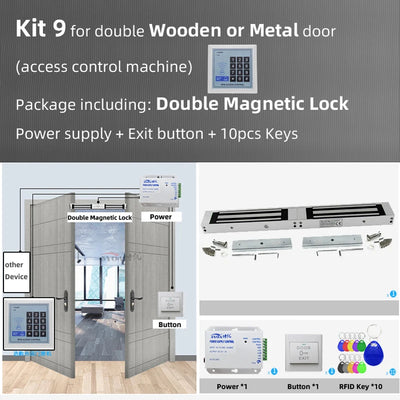 RFID Access Control System Safe Electronic Gate Opener Home Garage Digital Set Eletric Magnetic RFID Smart Door Lock Kit