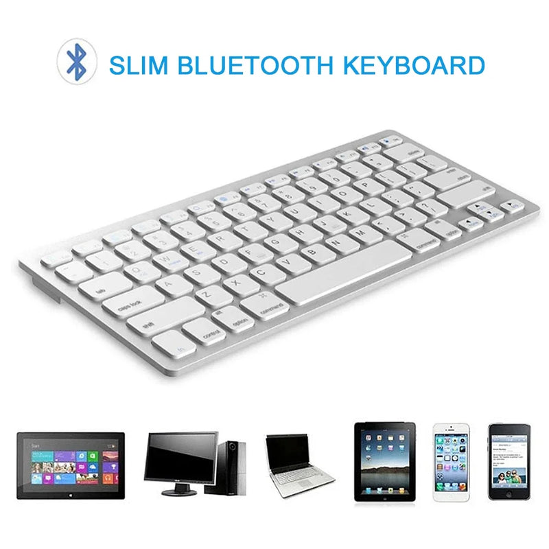 Professional Ultra-slim Wireless Keyboard Portable Bluetooth-compatible 3.0 Keyboard Teclado For Apple For iOS Android Windows