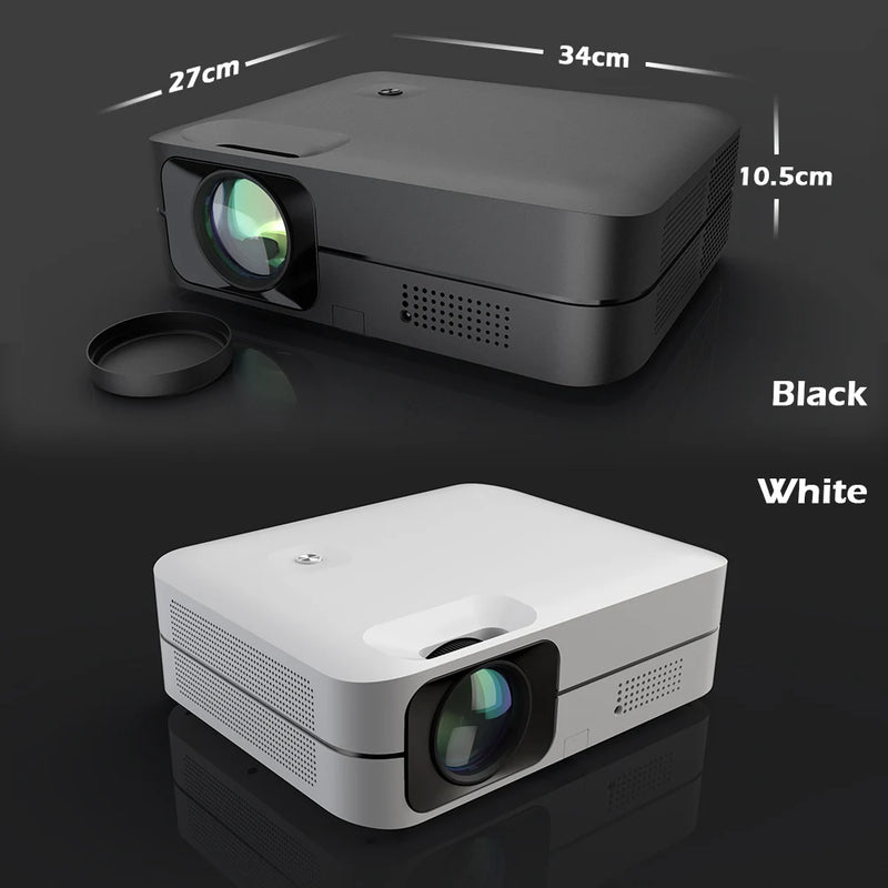 Vivicine K9 8000 Lumens Android 9.0 1080p LED Projector,Dust-proof Optical Engine WIFI Full HD Home Theater Movie Game Projector