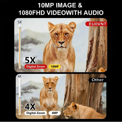 1080P Binoculars 5X Digital Zoom Infrared Night Vision Device Photo Video Taking Outdoor Telescopes for Hunting Boating Camping