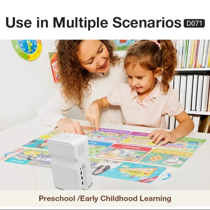 4K Projector Smart Handheld & Portable Projector D071 Touch Pad 100 Inch Max Outdoor Cinema Office Theater Game Projection