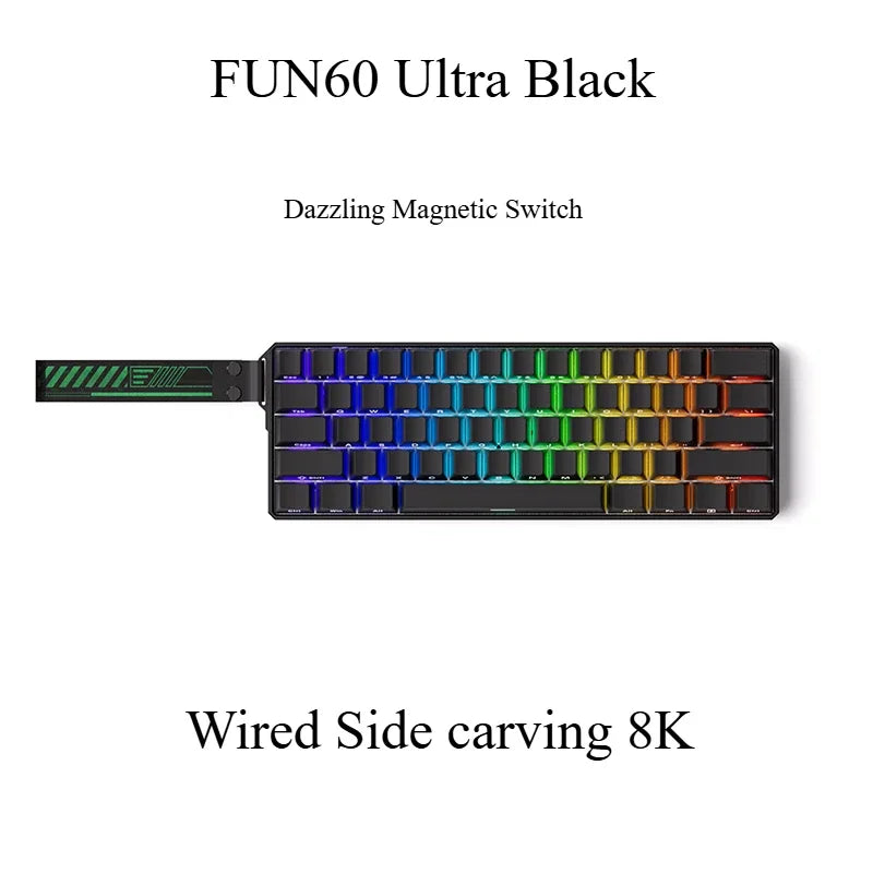 Monsgeek FUN60/FUN60 Pro Magnetic Switch TMR Dual 8K Mechanical Keyboards Return Customized Gaming Keyboard PC E-sports Gifts