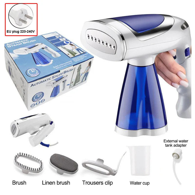 Foldable Travel Clothes Steamer Multiple Use Handheld Garment Steamer 110V-240V 3 Speed 1600W Fast Steaming Iron for Clothes