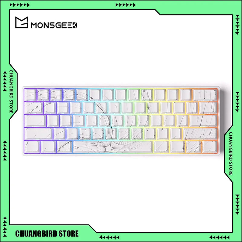 Monsgeek FUN60/FUN60 Pro E-sports Magnetic Switch Gaming Keyboard Dual 8K RT Emergency Stop Customized Mechanical Keyboards Gift