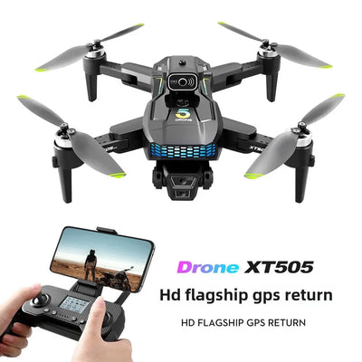 XT505 GPS Drone with 4K Camera  Long Battery Life Quadcopter Brushless Motor & Auto Return