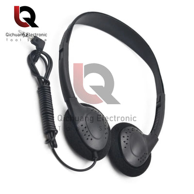 Comfortable Wearing Noise Reduction ABS Portable Headphone Wired Headset Earbud Stereo 3.5mm Clear HiFi Gaming Headphones