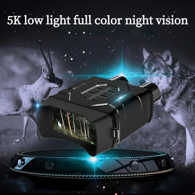 New Night vision instrument 10x zoom night vision instrument 4-inch large screen 5K day and night dual binoculars for recording