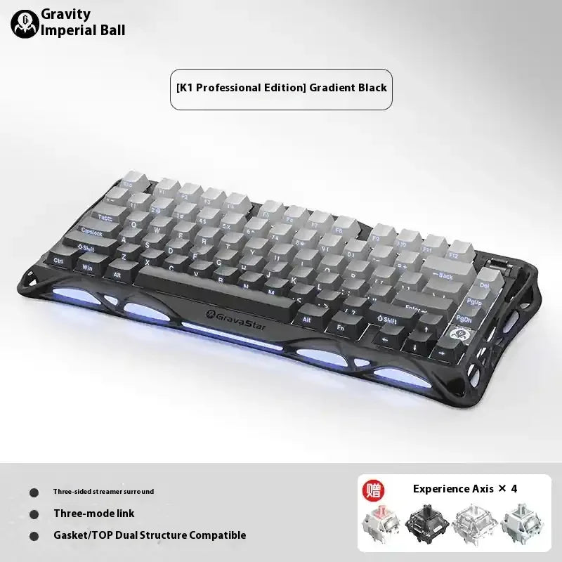 New MAITA Breaking The Cocoon 75K1Pro Mechanical Keyboard Competition Blog Aluminum Alloy Manufacturing Wireless Gaming Esports