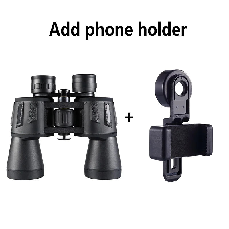 20X50 Powerful Binoculars HD Long Range Telescope Professional Military Low Light Night Vision Telescopio Astronomic Binoculares