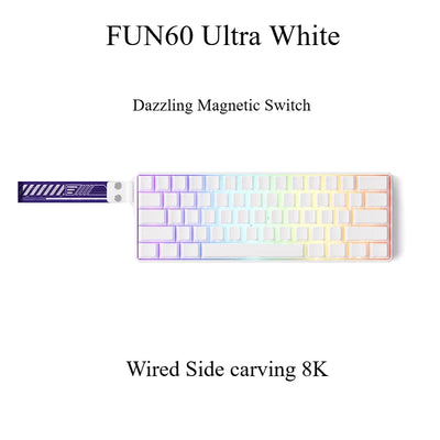 Monsgeek FUN60/FUN60 Pro Magnetic Switch TMR Dual 8K Mechanical Keyboards Return Customized Gaming Keyboard PC E-sports Gifts