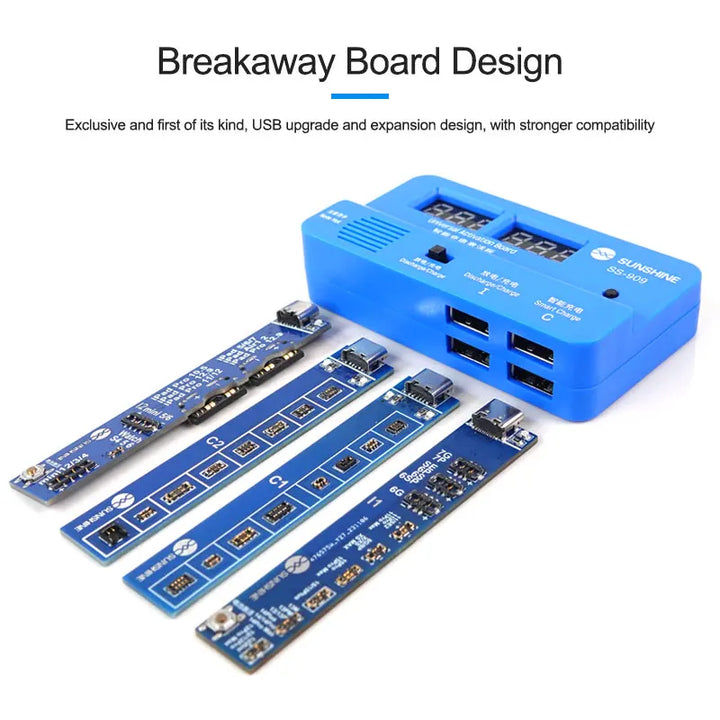 Sunshine SS-909 V9.0 Universal Battery Activation Board Quick Charge Maintenance Line For Iphone Android Repair Test Board Tool