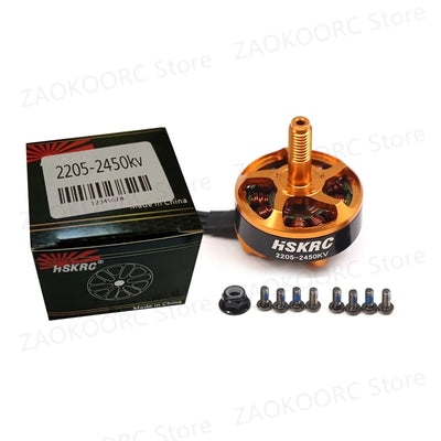 1/2/4PCS HSKRC 2205 2450KV Brushless Motor Engine 3-4S Lipo For RC FPV 5inch Freestyle Racing Drone Quadcopter Original