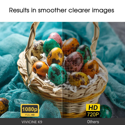 Vivicine K9 8000 Lumens Android 9.0 1080p LED Projector,Dust-proof Optical Engine WIFI Full HD Home Theater Movie Game Projector